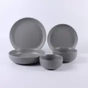 Stoneware 1 Tone Color Glaze Dinnerware