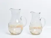 Glass Etched Ombre Pitcher