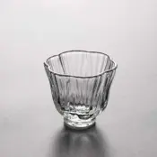 Borosilicate Petal Hammer Glass Water Cup