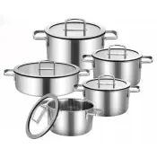 10PC Tri-Ply Steel Casserole Set