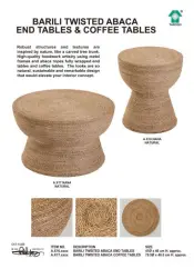 Barili Twisted Abaca Tables