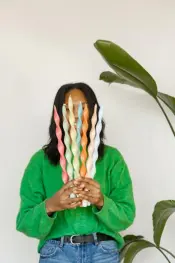 Plant-Based Spiral Candles