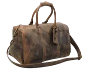 Handmade Leather Duffle Bag