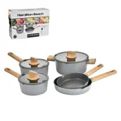 Juego de utensilios de cocina de aluminio para inducción Hamilton Beach de 8 piezas