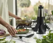 Elevate Stainless-Steel Silicone Utensils Carousel Set