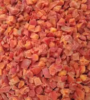 Frozen diced red peppers