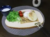 Hinoki Urushi Oval Cutting Board