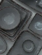 Crackle Light Grey Melamine Collection