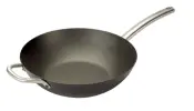 Black Steel Fry Pan