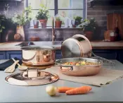 Linea Futura Copper Steel Induction Pots