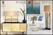 Wana Collection tabiiy stol va pol lampalari