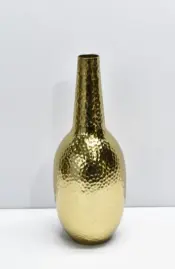Vaso de Flores Dourado
