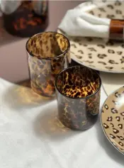 LEOLUXE Leopard Pattern Glassware