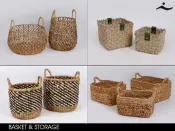 Natural Fiber Basket and Storage