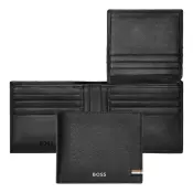 HUGO BOSS Iconic Black Wallet with Flap