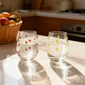 Fruit Icon Stemless Juice Glass Cup