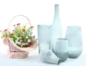 Crackled Age-Old Glass Vase