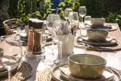 Dinner Set and Glasses