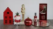 Edeng Diffuser Spray Glass Christmas Ball Metal Decor