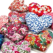 Liberty Fabric Heart Lavender Sachets