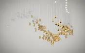 Chromatic Cloud Glass Lighting Sculpture