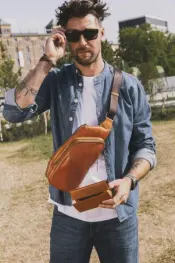 MAV-NM-808-25 Leder Umhängetasche