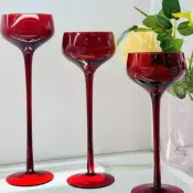 Elegant Glass Candle Holders
