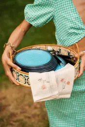 Granite Aqua 12-Piece Dinner Set