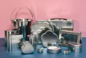 Silver Decorative Tin Box