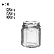 HJS Polyhedron Glass Jar for Jam and Honey
