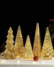 Gilded Glass Christmas Tree Ornament