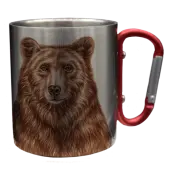 Bear Stainless Steel Cup with Carabiner