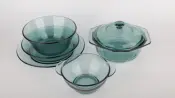 Colored Glass Dinner Set