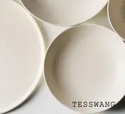 Woven Matte White Tableware Collection