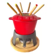 Set Panci Fondue Besi Cor Enamel Mini