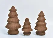 Flocked Glass Christmas Tree