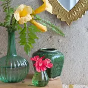 Green Recycled Glass Vase