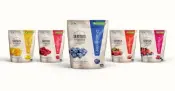 Embalagens sérias de frutas congeladas orgânicas