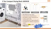 3 Tier Compact Drying Rack