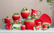 Spring Strawberry Kitchenware Items