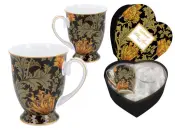 William Morris Heart Box Set of 2 Mugs