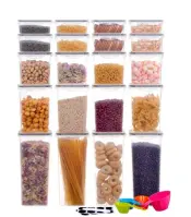 Rectangular High Plastic Food Container Set