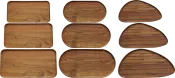 Plate Natural Sets Wood