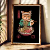 Decorative Art - Poster - Neko Ramen
