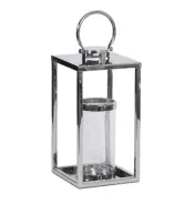 Stainless Steel Lantern with Glass