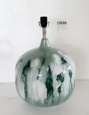 Enameled Hand-Finished Electric Table Lamp