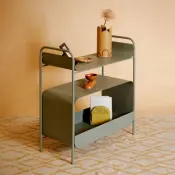 Bony Metal Shelf Unit with Wheels