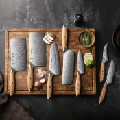X01 73 Layer Damascus Knife Series