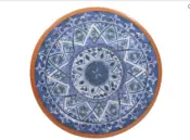 16 Inch Melamine Clayed Ripple Serving Platter