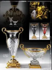 Cristal de Paris Kristallvasen und Schüssel